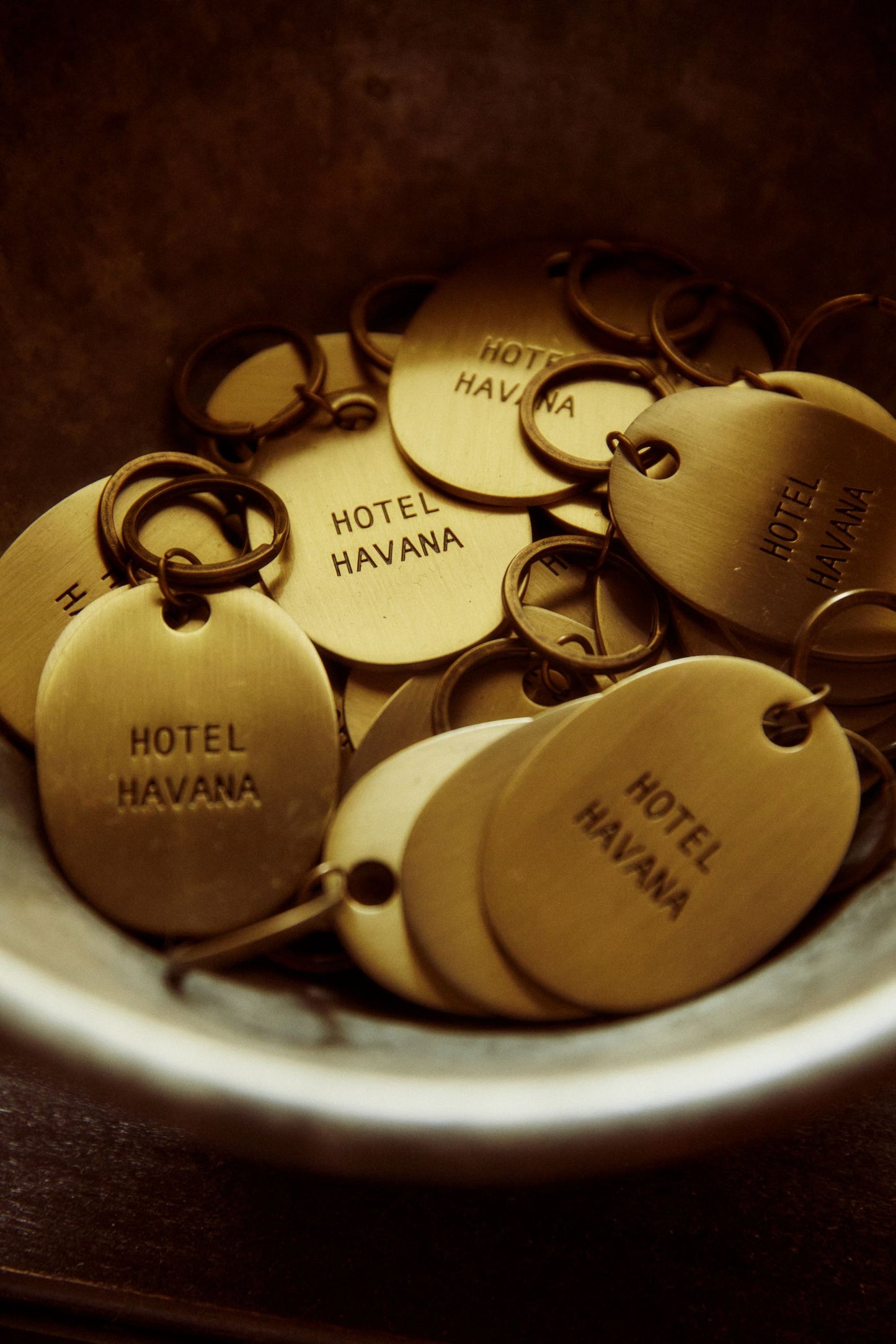 Hotel Havana Brass Keychain