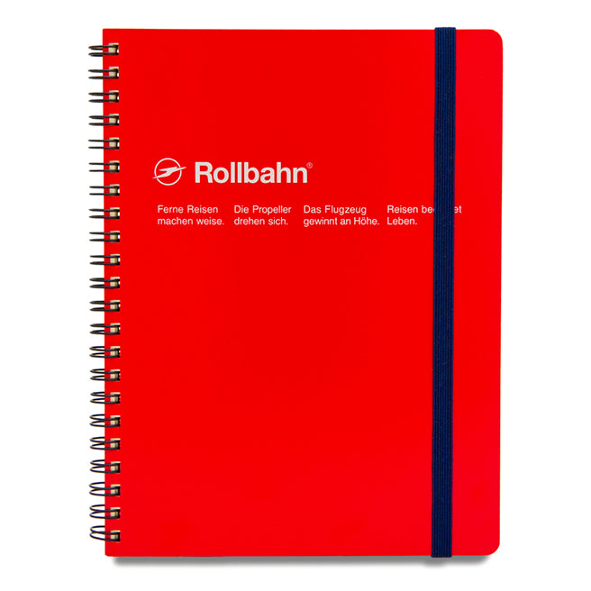 Rollbahn Large Red Spiral Notebook